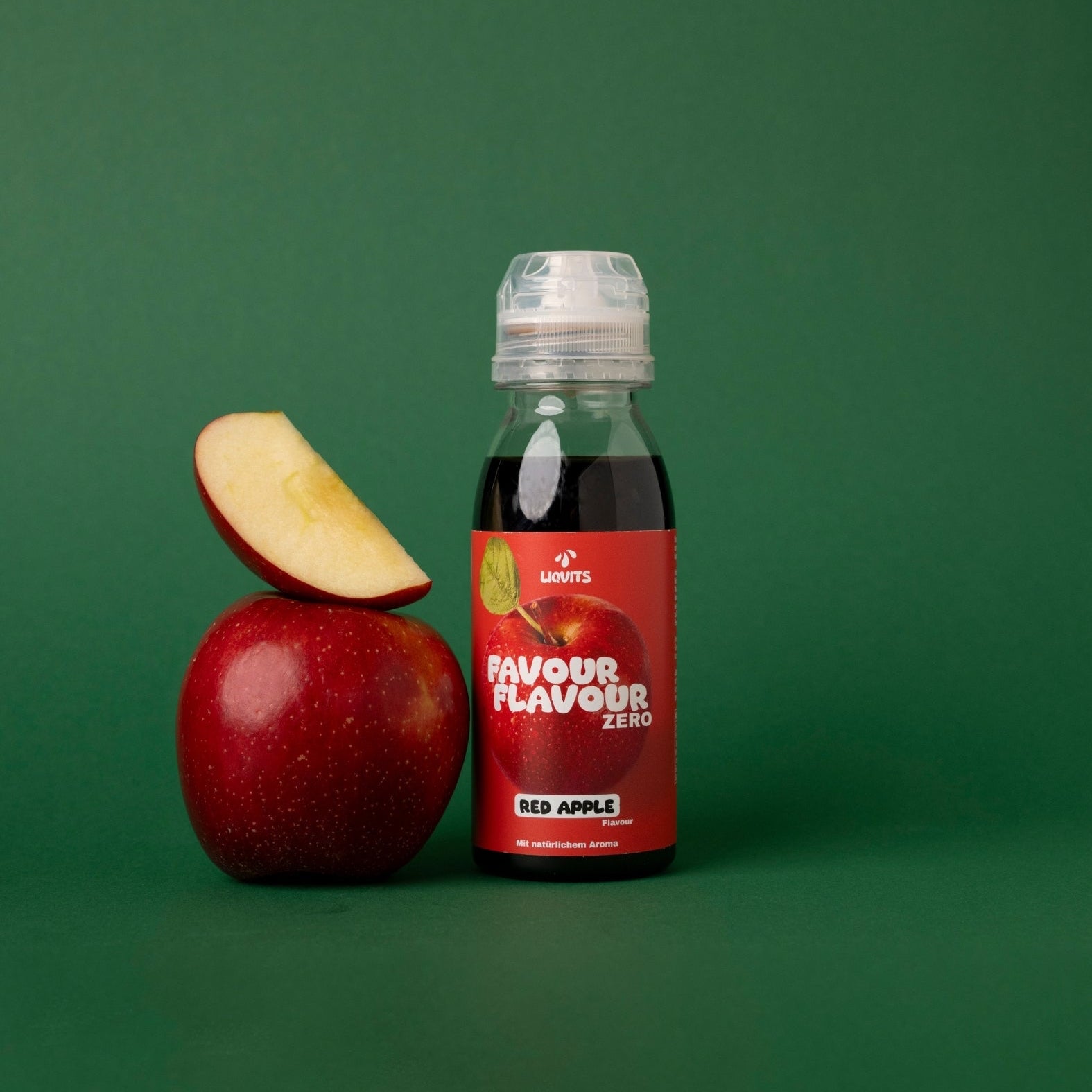 LiqVits Favour Flavour Ice Tea Apple Sirup - Vegan & Zero, 200ml