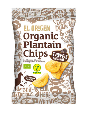 elOrigen Bio Kochbananen Chips mit Trüffel-Geschmack