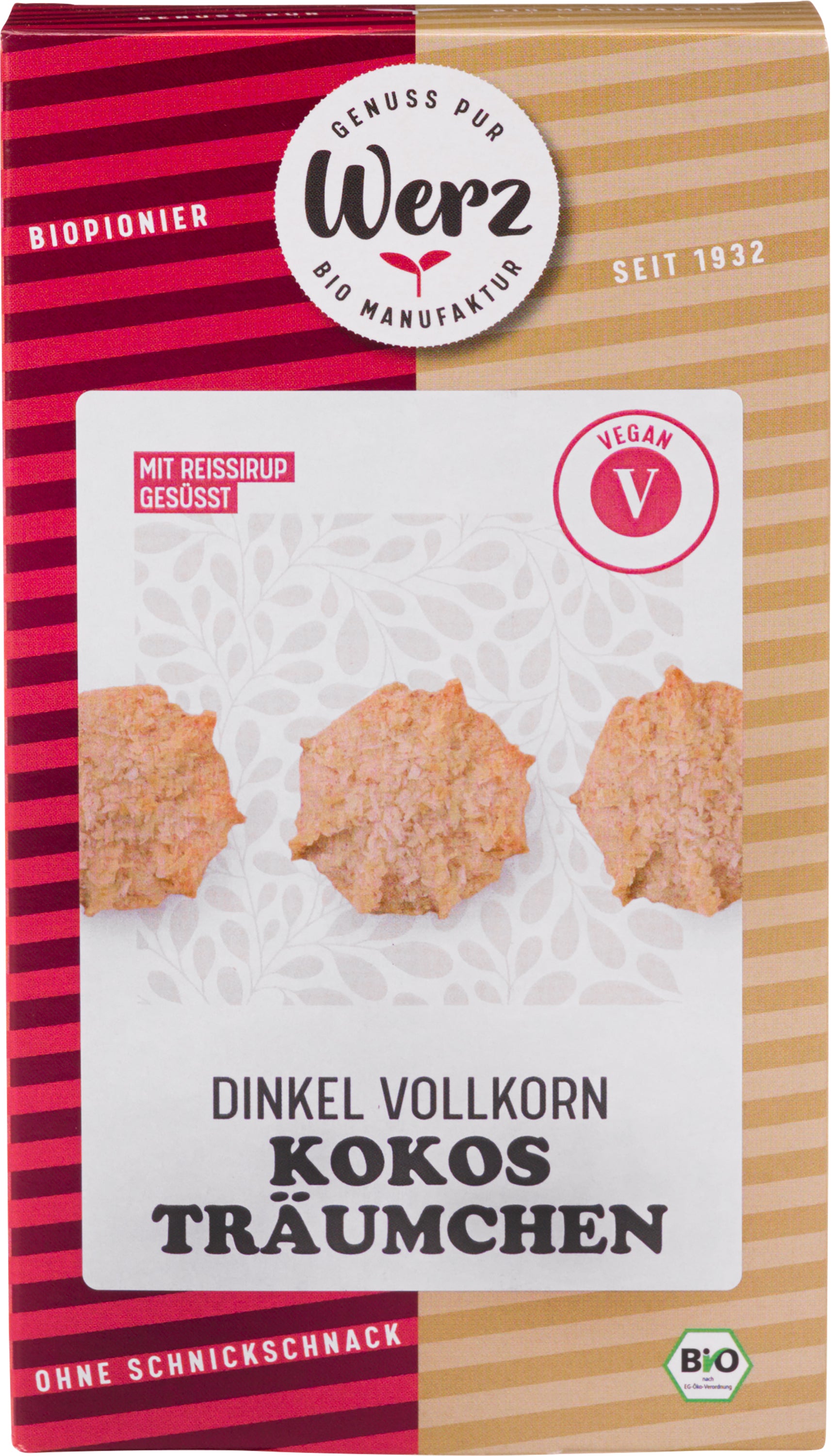 Werz Kokos Träumchen, Bio Dinkel Vollkornkekse, 110g