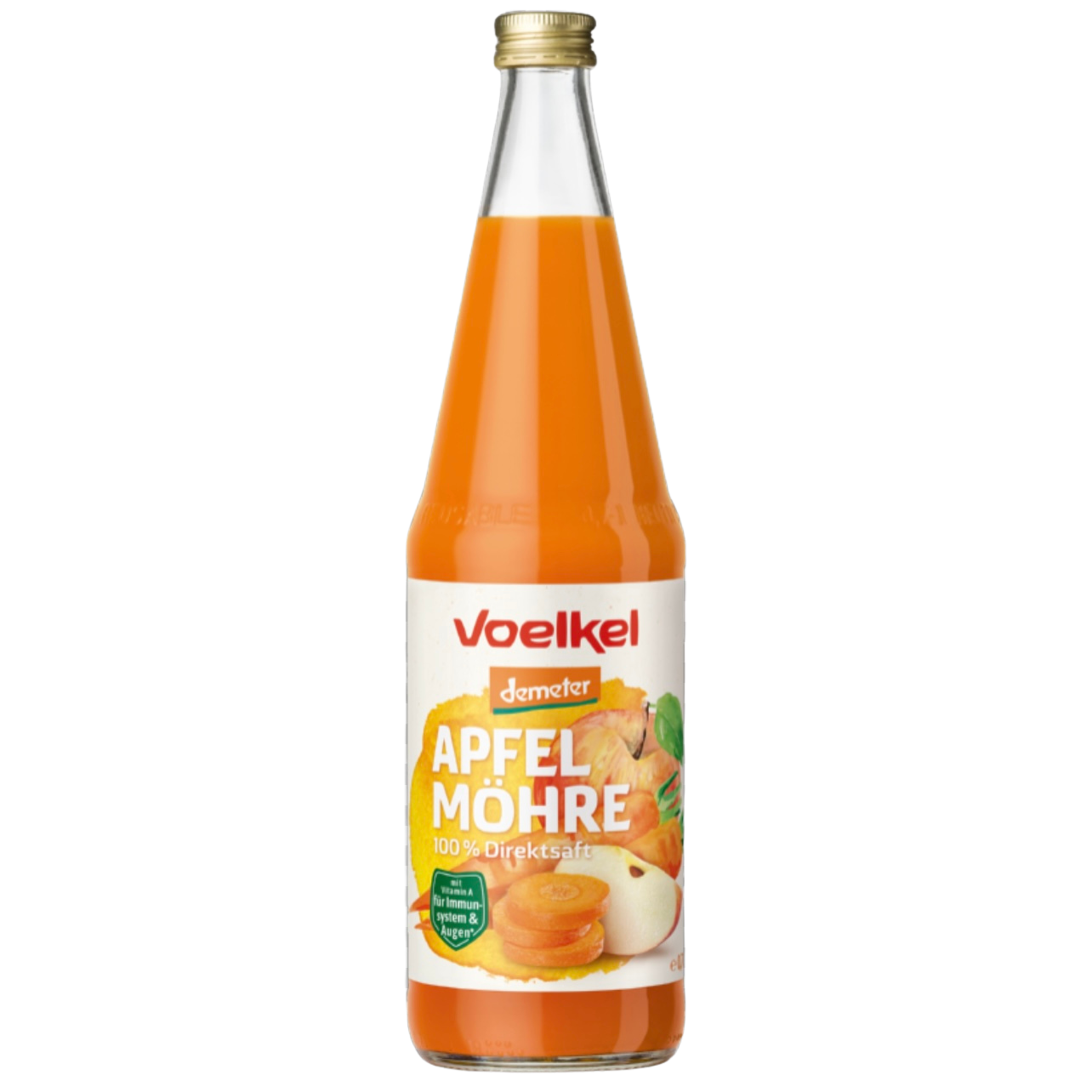 Voelkel Bio Apfel-Möhre 100%, 0,7l