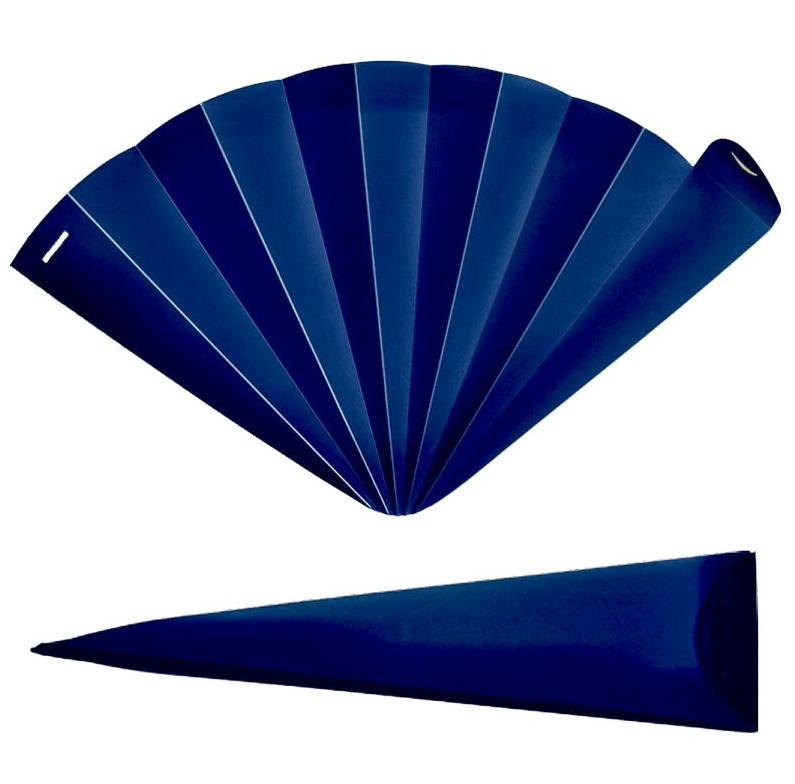Faltfächer Blau
