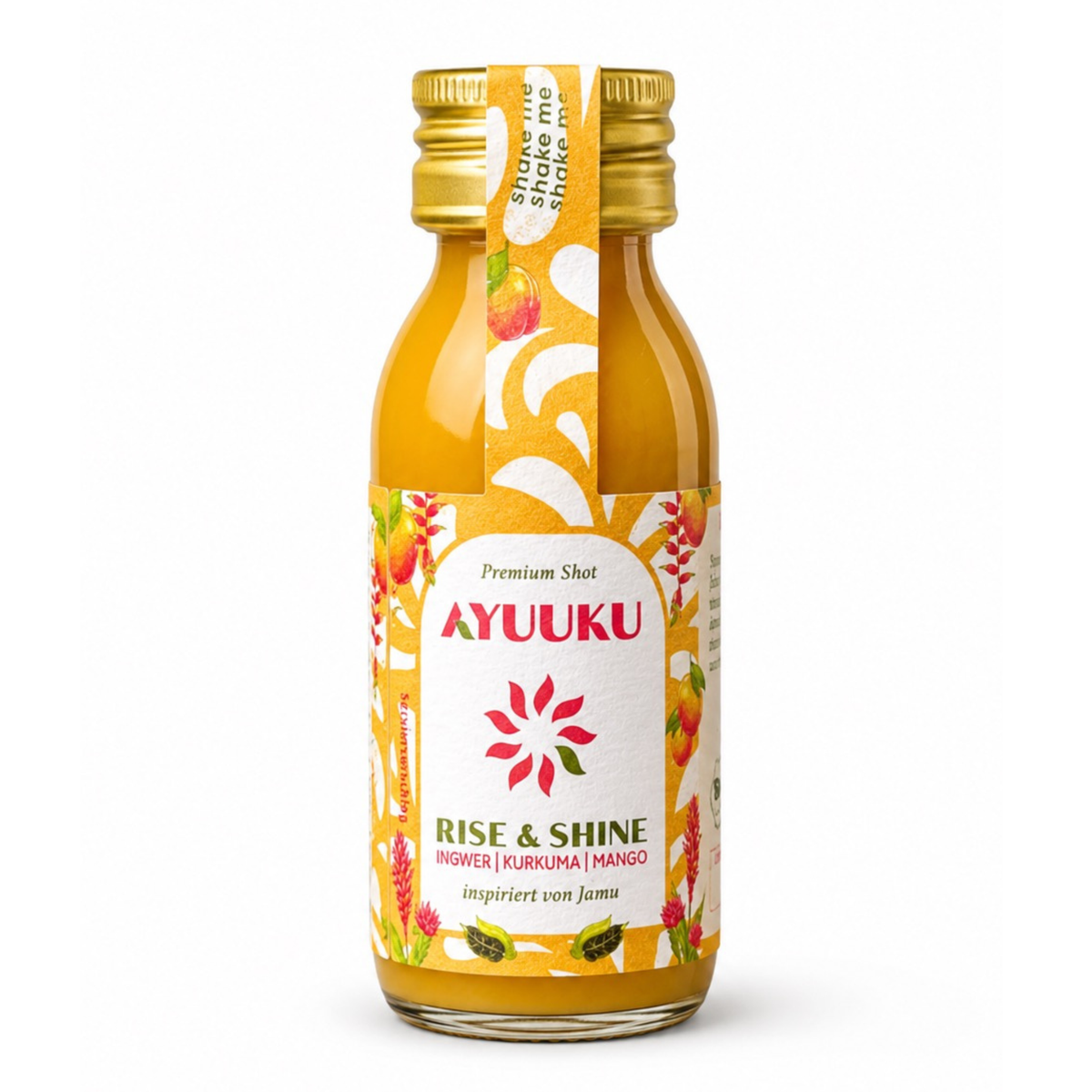 AYUUKU Rise&Shine Shot - Vegan & Bio, 60ml