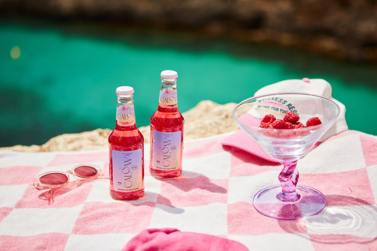 CALOW Weingetränk Blueberry-Basil (Alc. 4% Vol), 250 ml