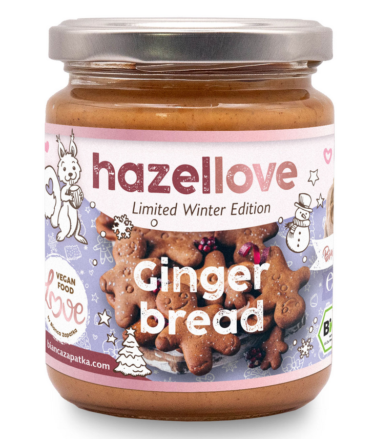 VFL HazelLove Gingerbread Bio Haselnuss-Creme, 250g