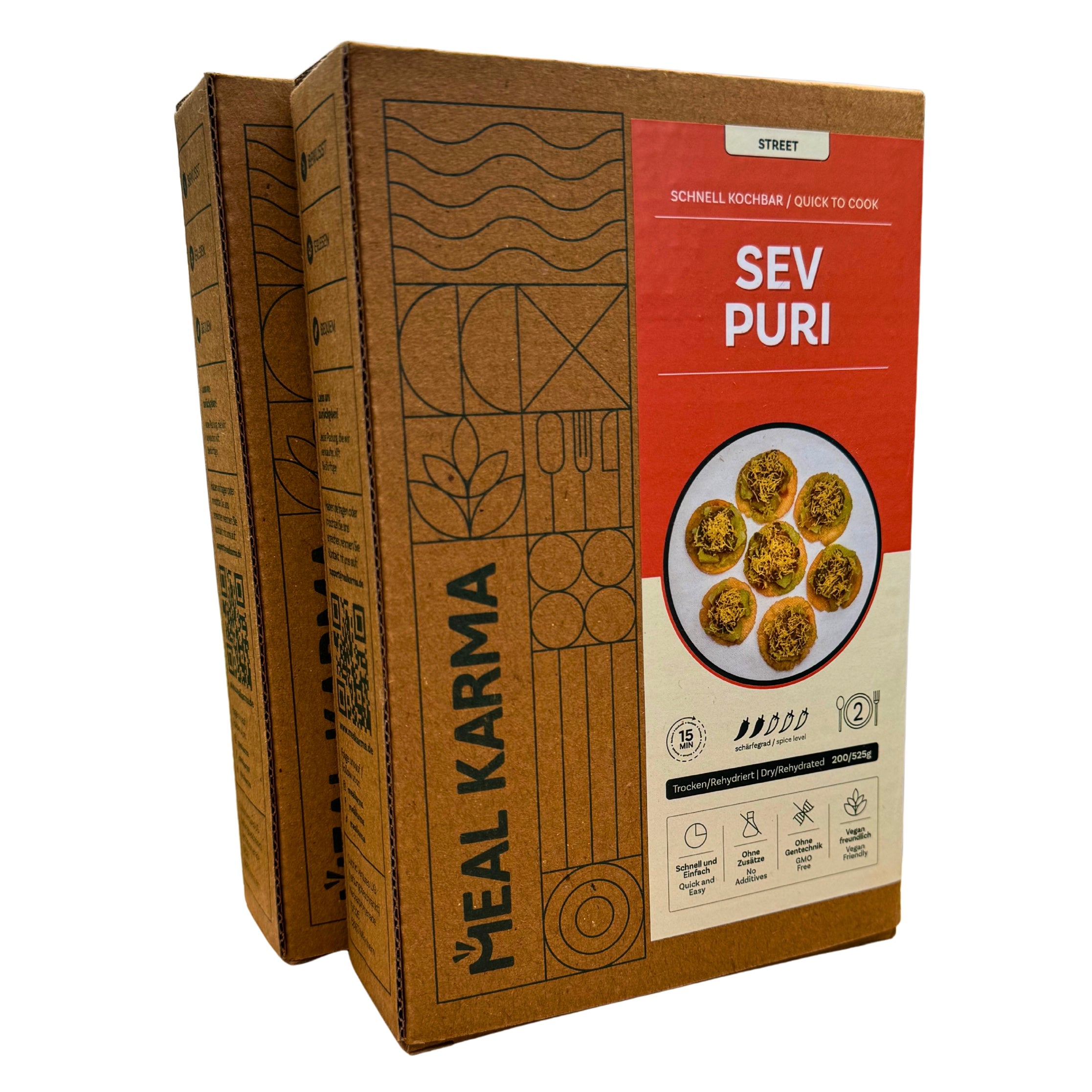 Meal Karma - Sev Puri - Vegan Indian Street Food, 200g/525g