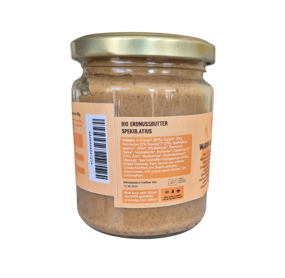 SIRPLUS Bio Erdnussmus Spekulatius, 250g