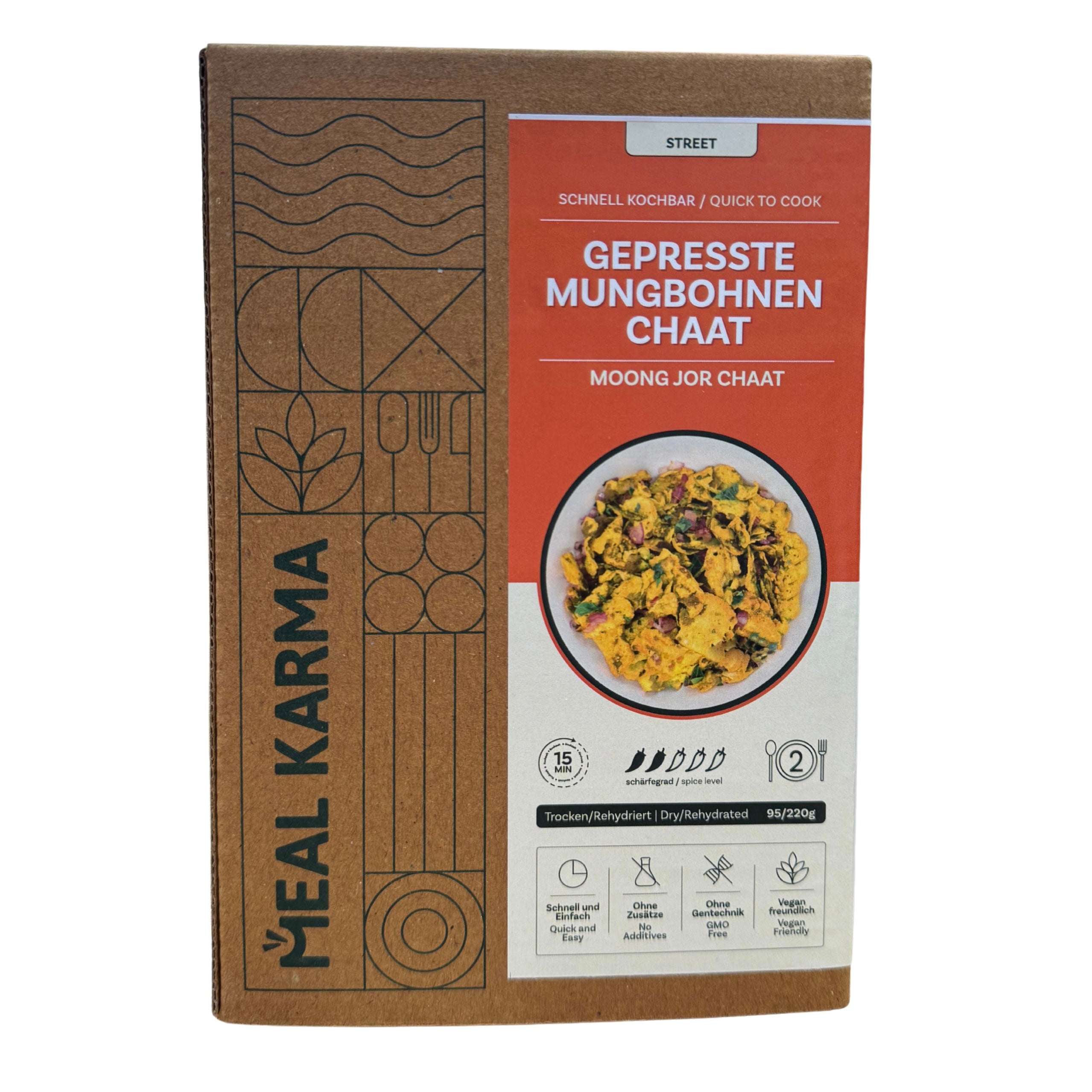 Meal Karma - Moong Jor Chaat / Gepresste Mung Bohnen, 95g/220g
