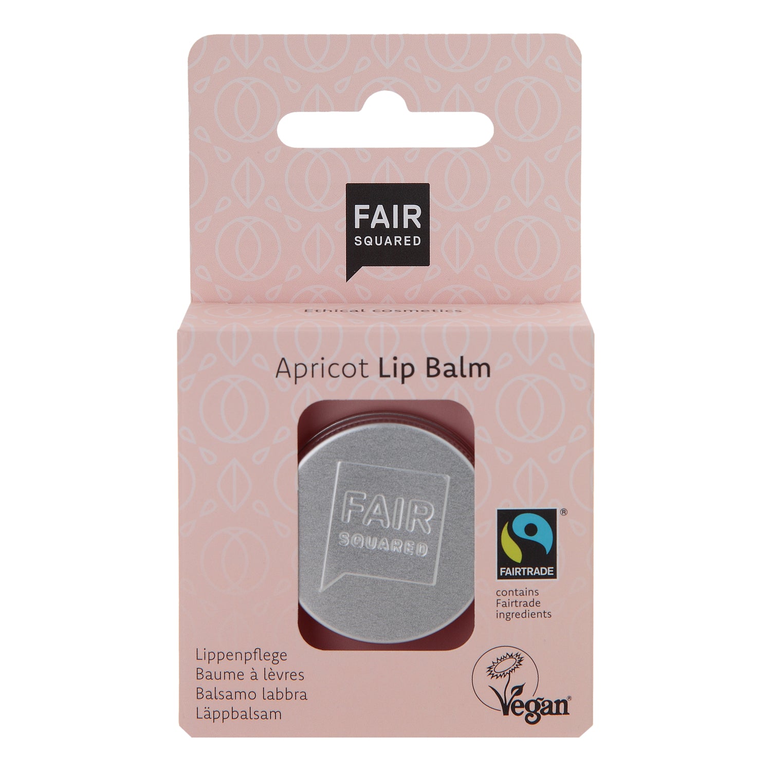 FAIR SQUARED Lip Balm Apricot - Vegan & Halal, 12 gr