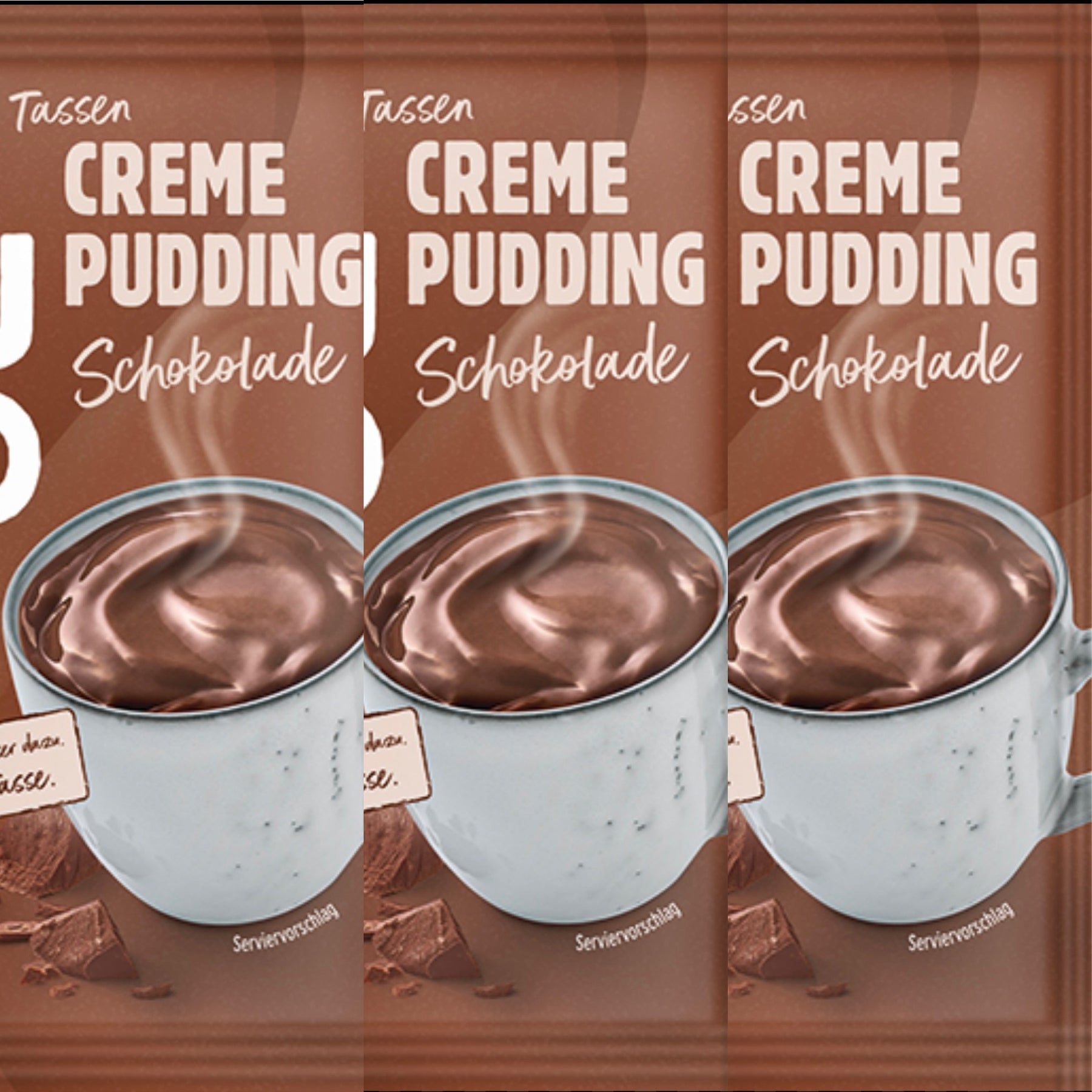 MINUTO Tassenpudding Schokolade, Sachet 12x66g