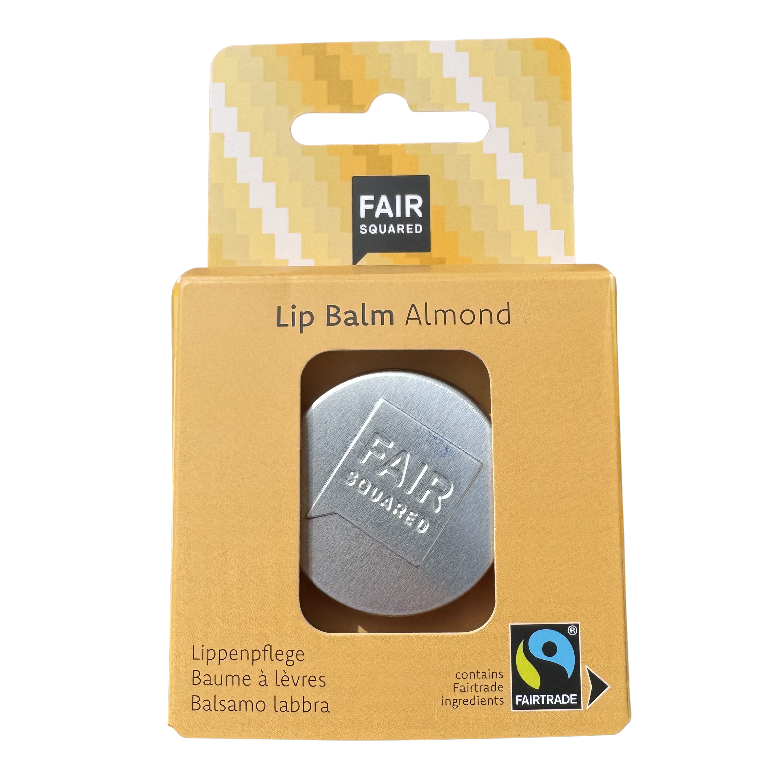 FAIR SQUARED Lip Balm Almond - Vegan & Halal, 12 g