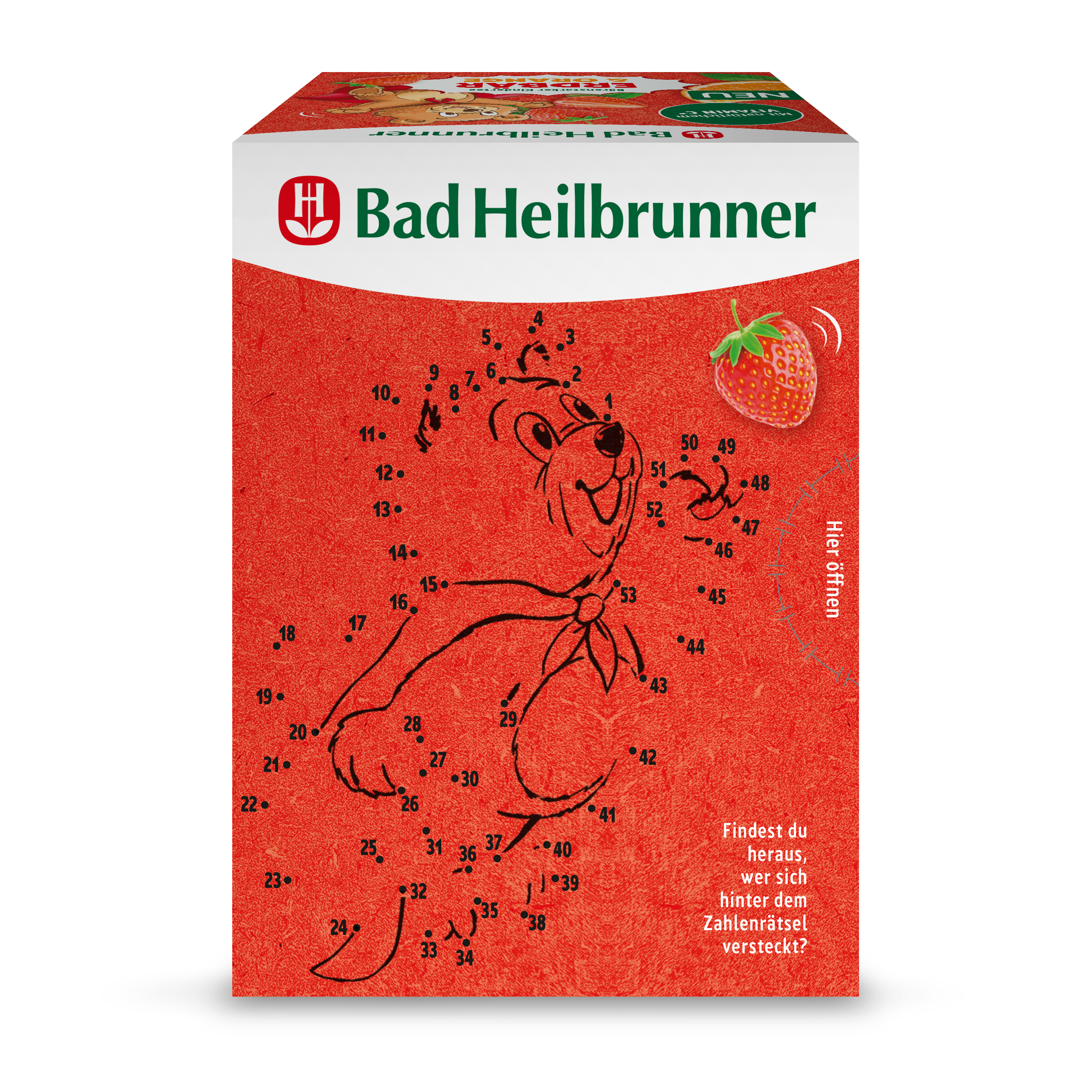 Bad Heilbrunner - Bärenstarker Kindertee Erdbär & Orange - Vegan & Bio, 15 Filterbeutel