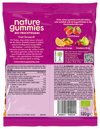 Nature Gummies, Simply Super Bio-Fruchtgummi, 120 g