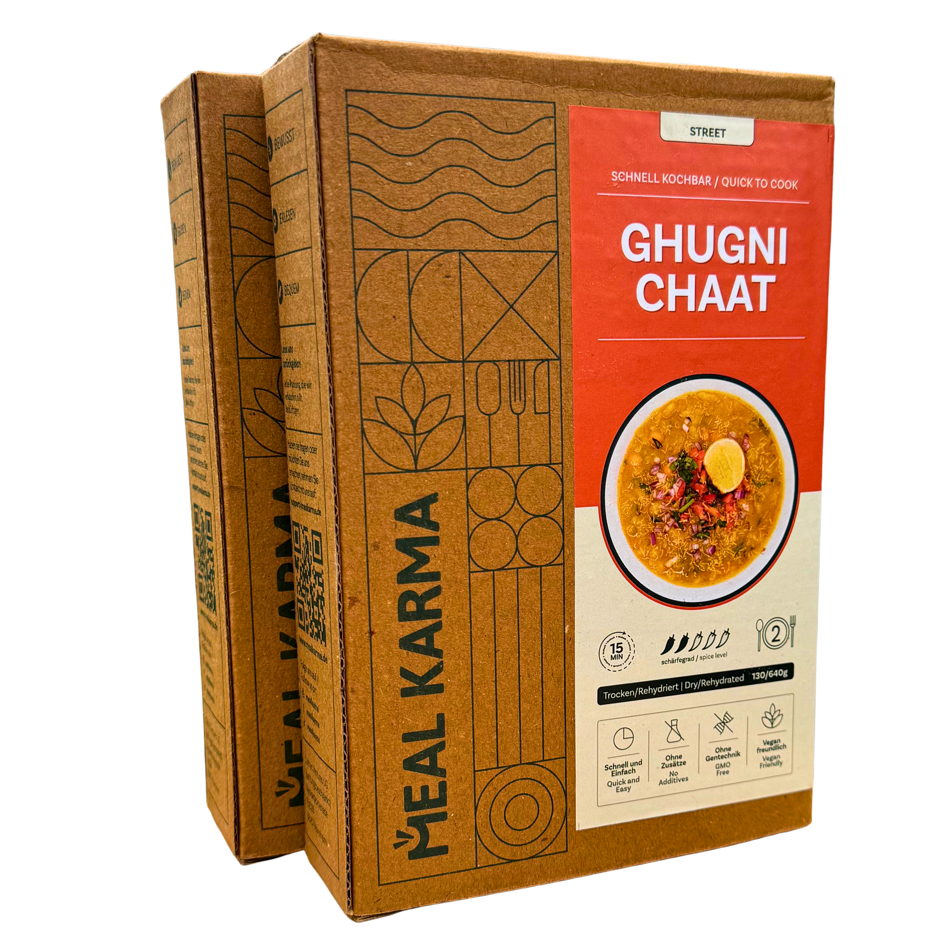 Meal Karma - Ghugni Chaat - Vegan Indian Street Food, 130g/640g