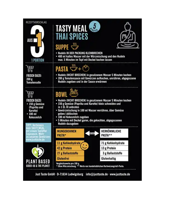 JustTaste Bio Tasty Meal Thai Spices