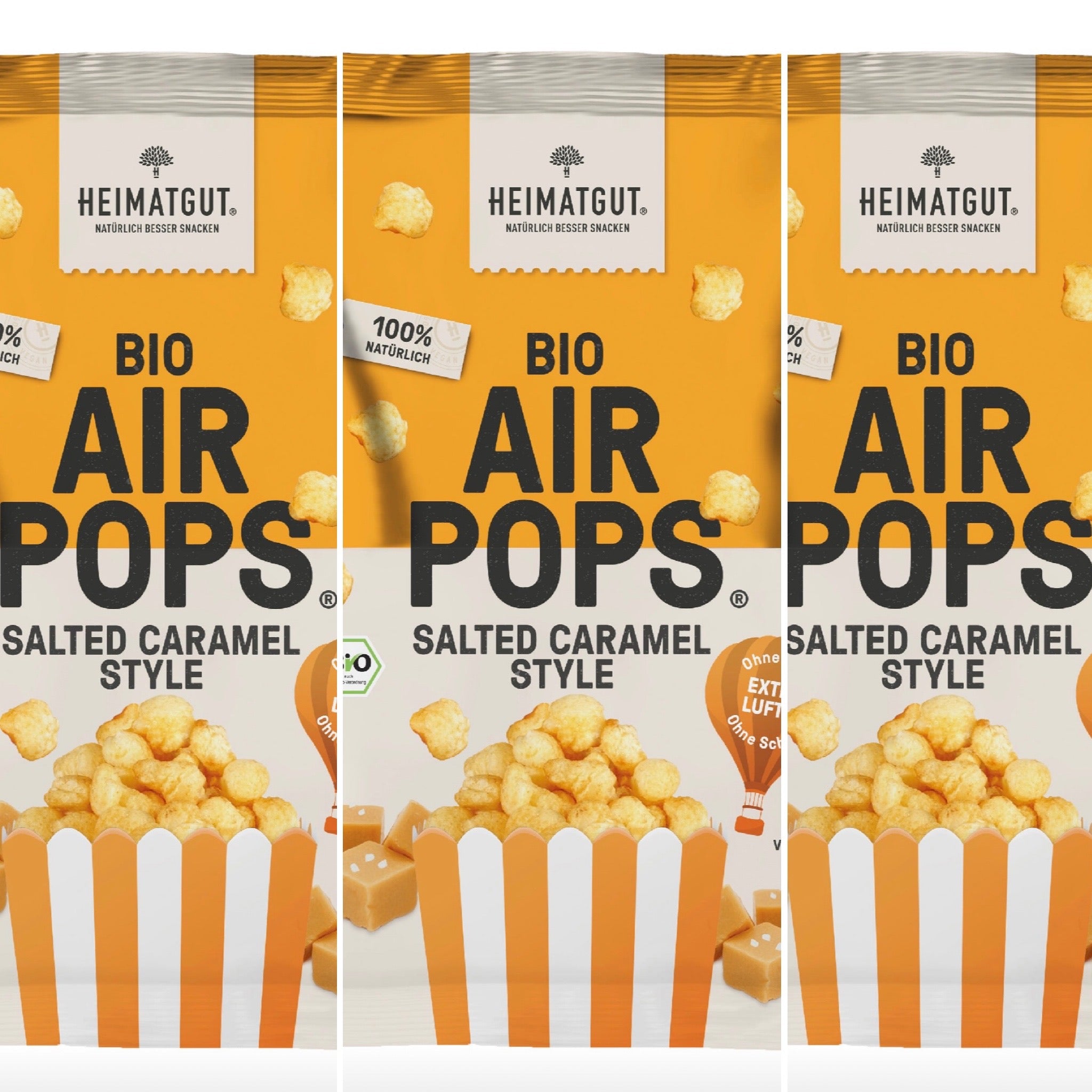 Heimatgut Bio AirPops Salted Caramel Style, 6x55g