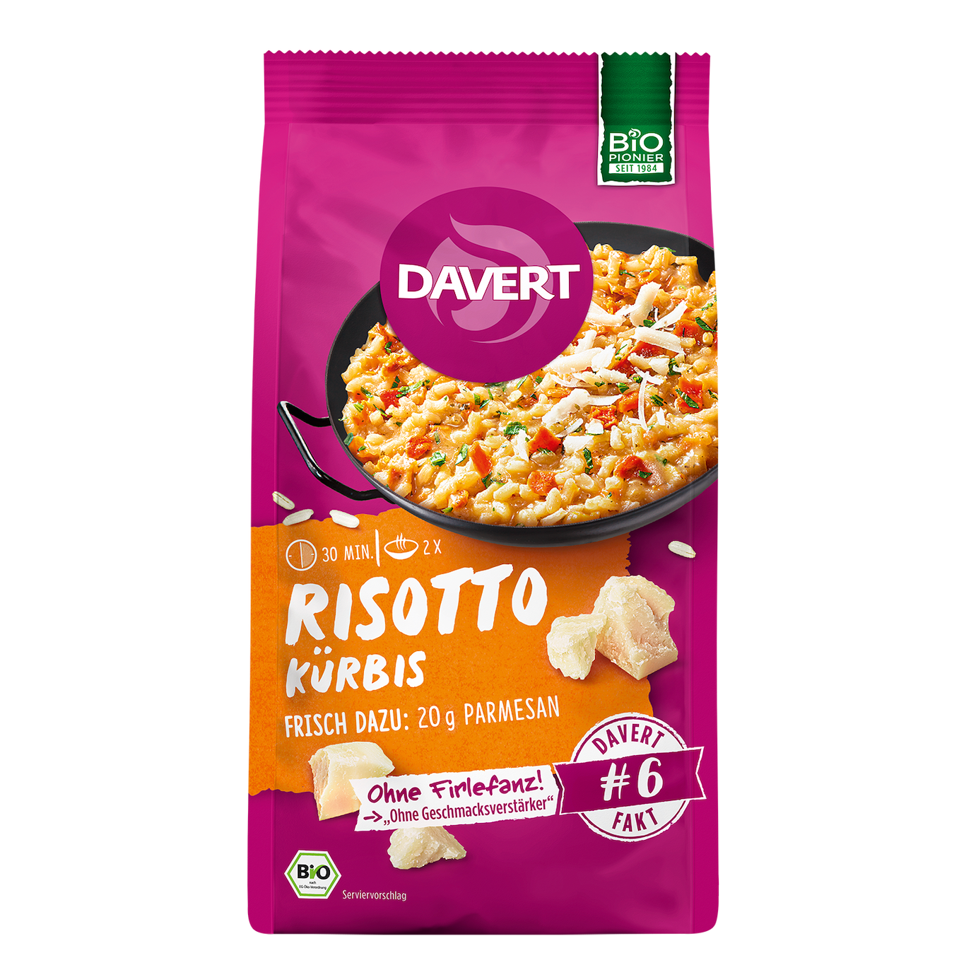 Davert Risotto Kürbis - Vegan & Bio, 170g