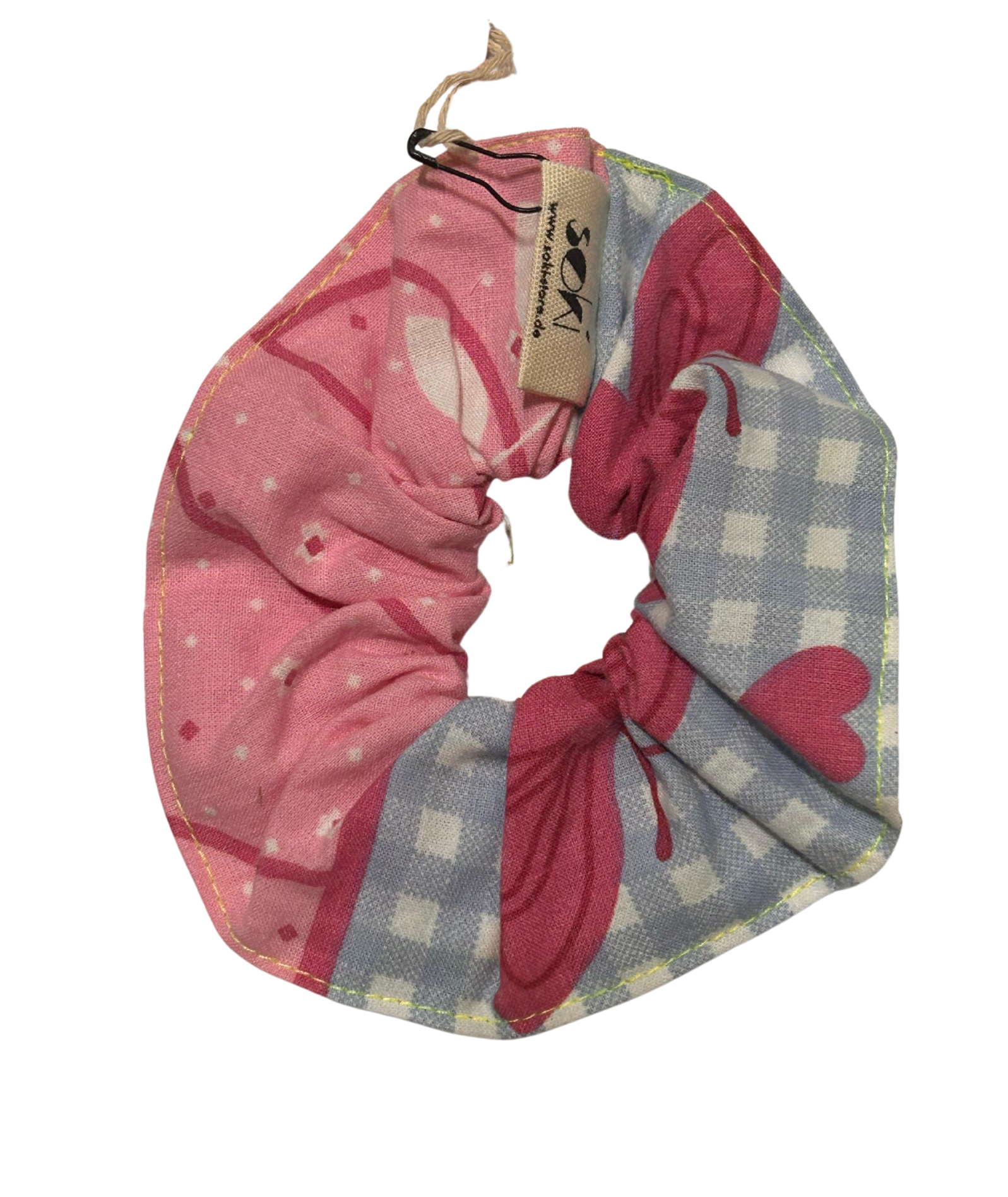 SokiStore Scrunchie aus Omi's alter Bettwäsche - Unikat