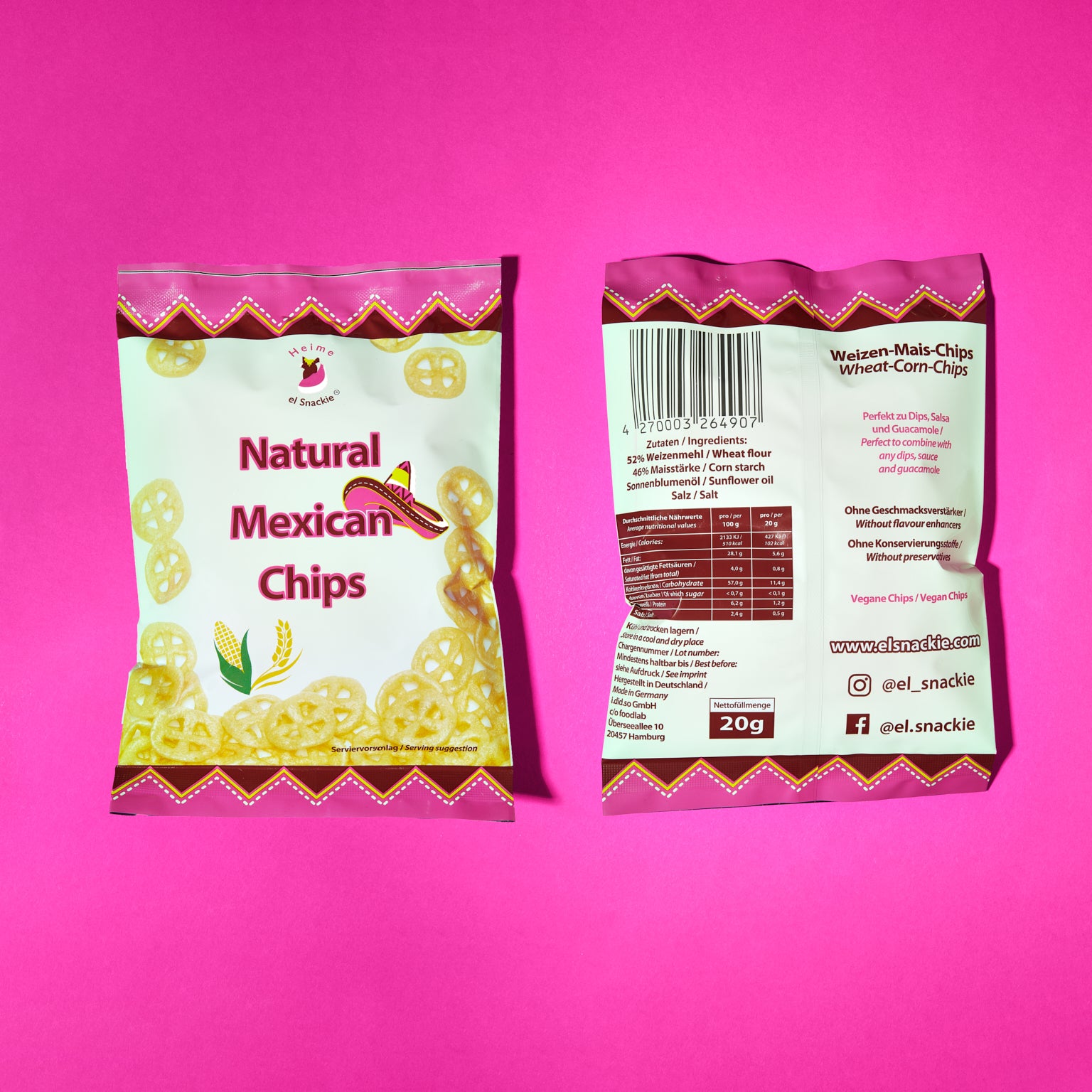 el Snackie Natural mexican Chips