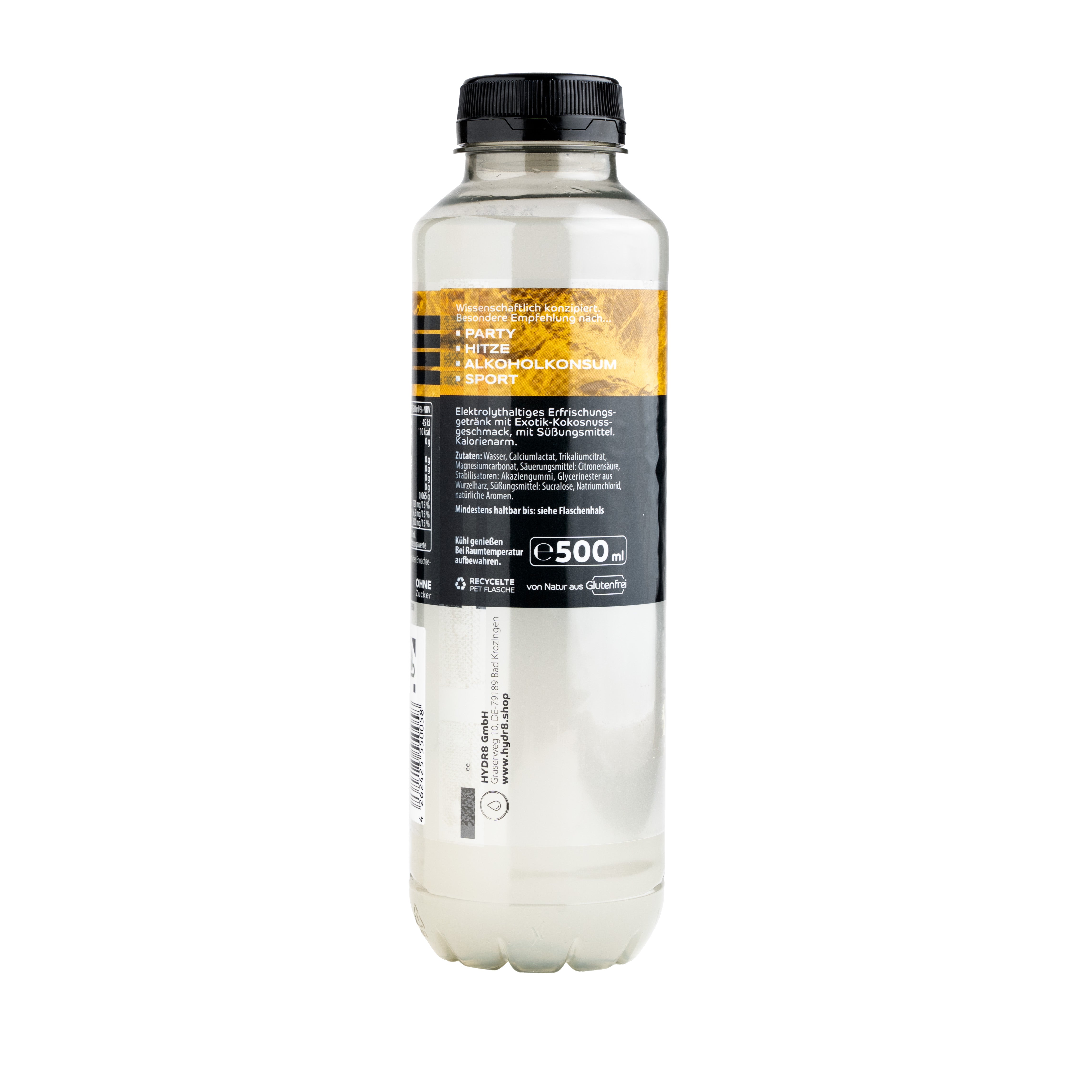HYDR8 Elektrolyt Getränk Exotik Kokosnuss - Vegan, 500ml