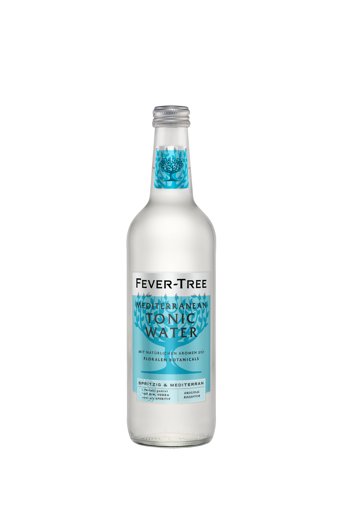 Fever Tree Mediterranean Tonic Water - Vegan & Glutenfrei, 500ml