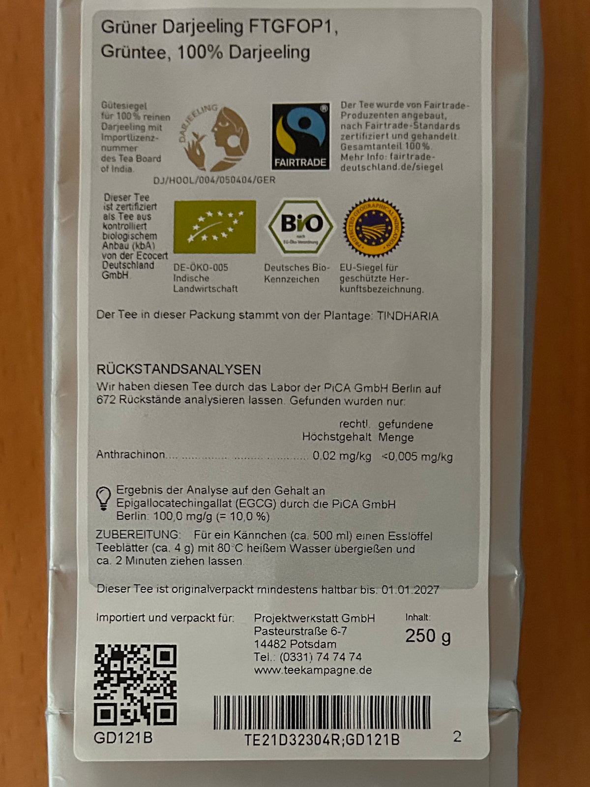 Teekampagne Grüner Darjeeling