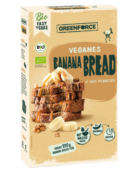GREENFORCE veganer Bio Banana Bread Mix