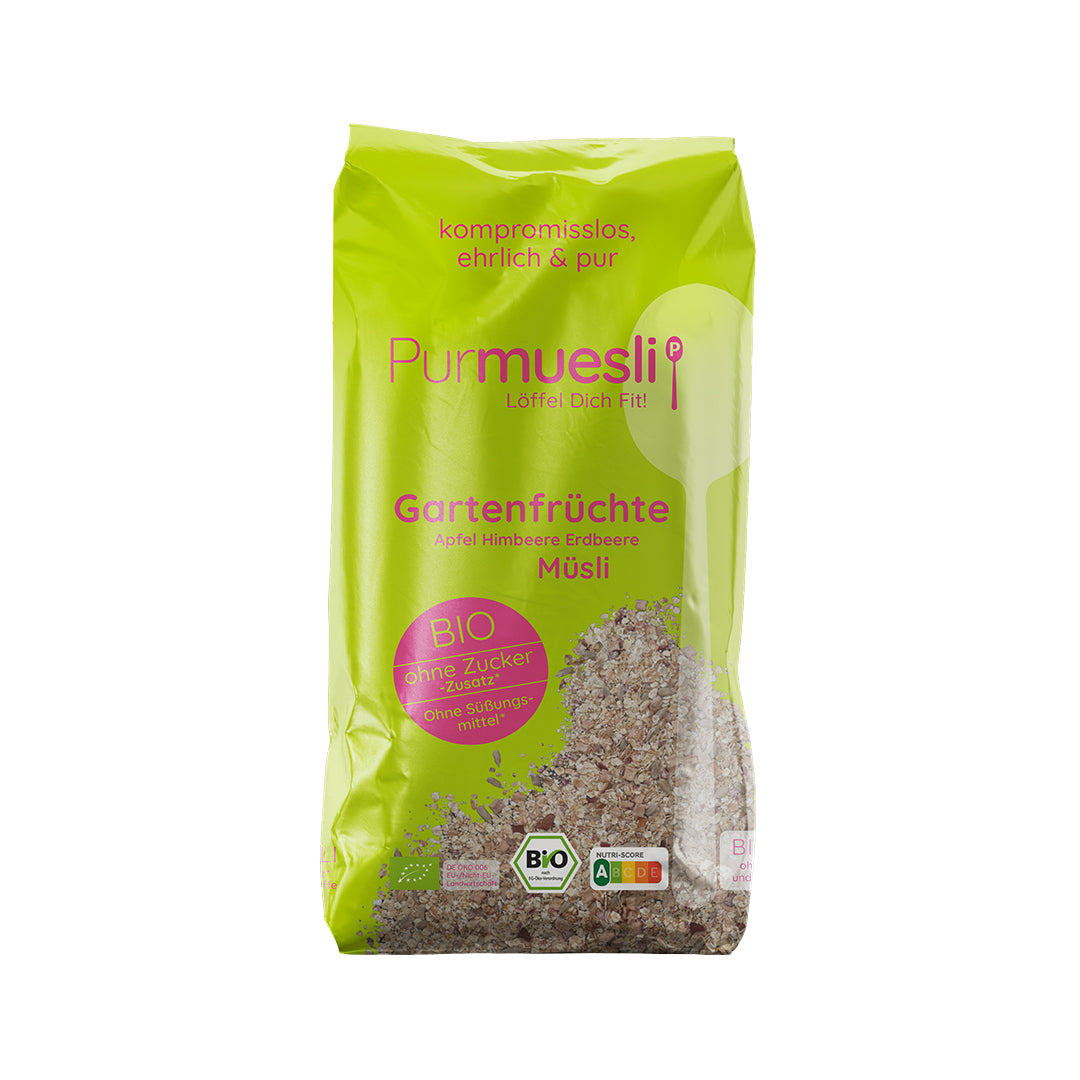 Purmuesli Gartenfrüchte Müsli - Bio & Vegan, 350g