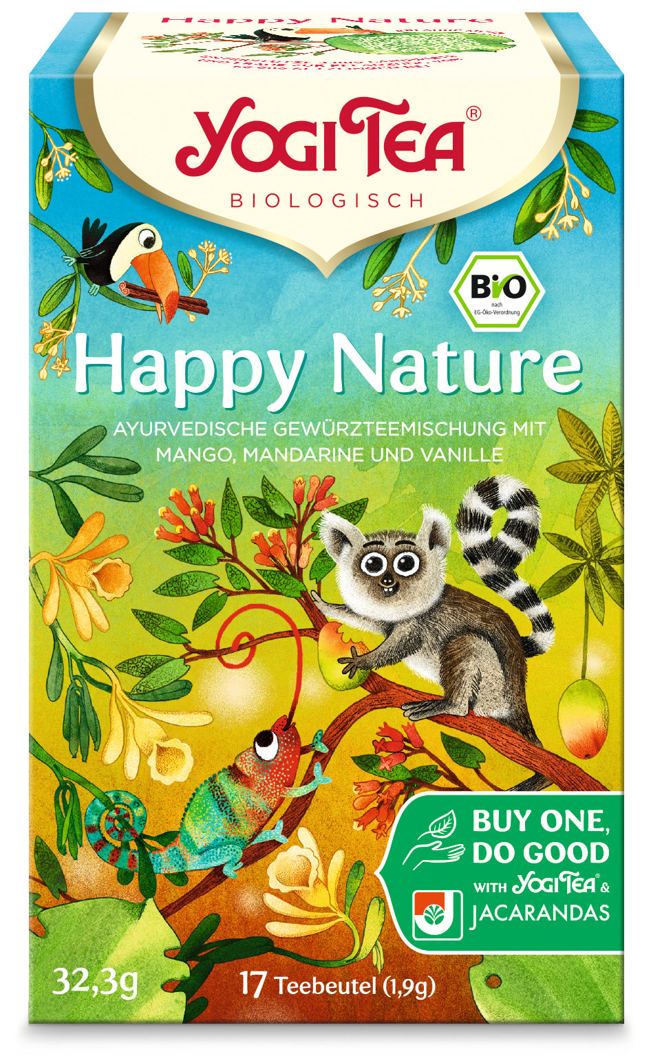 Yogi Tea Happy Nature - Bio & Vegan, 17x1,9g