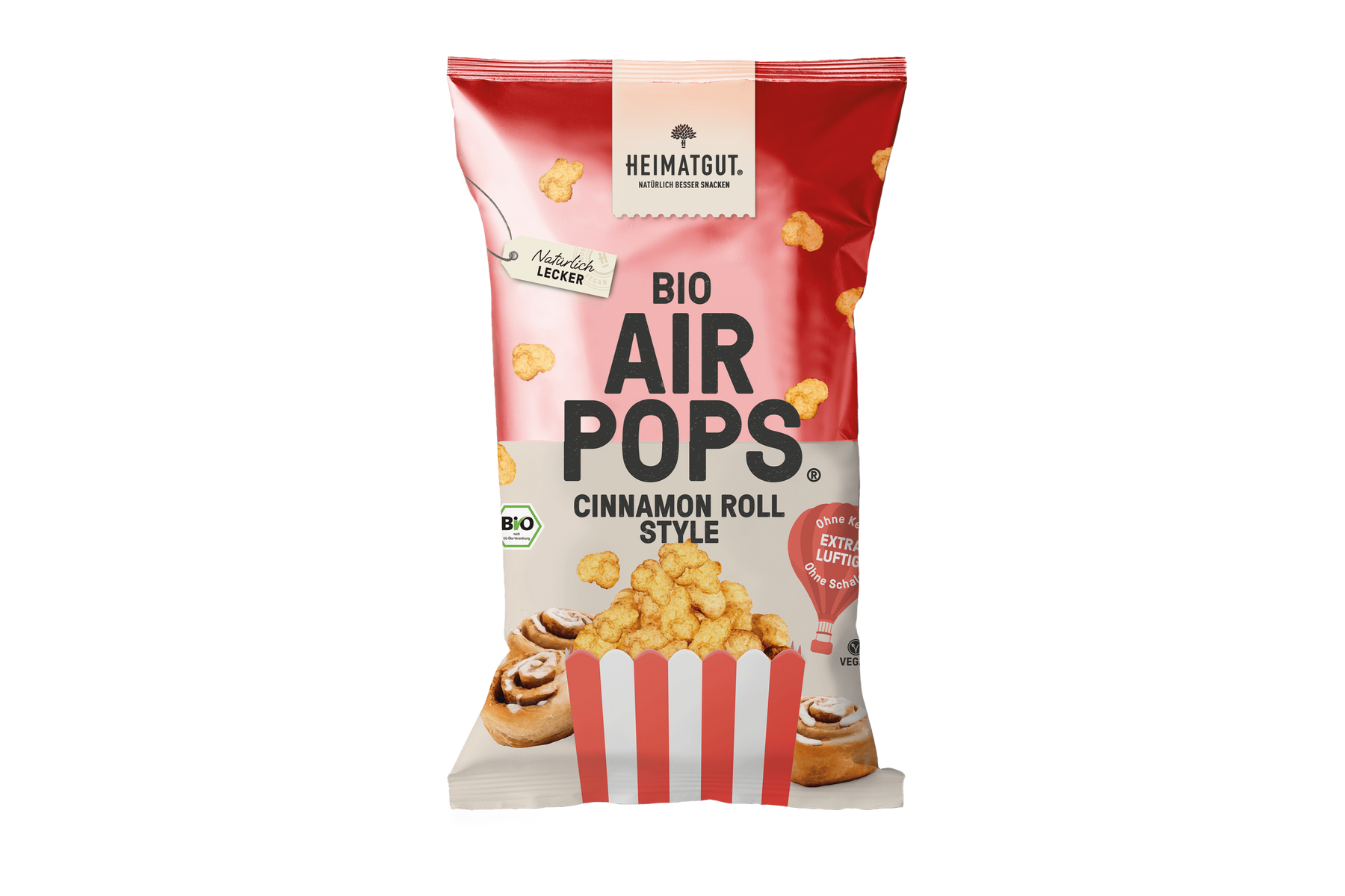 Heimatgut Bio AirPops Cinnamon Roll Style, 55g