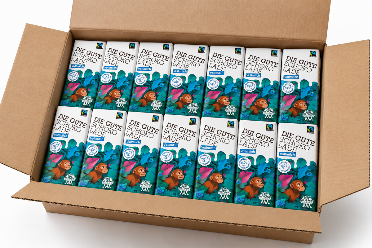 Plant-for-the-Planet: Die Gute Schokolade Vollmilch, 14x100g