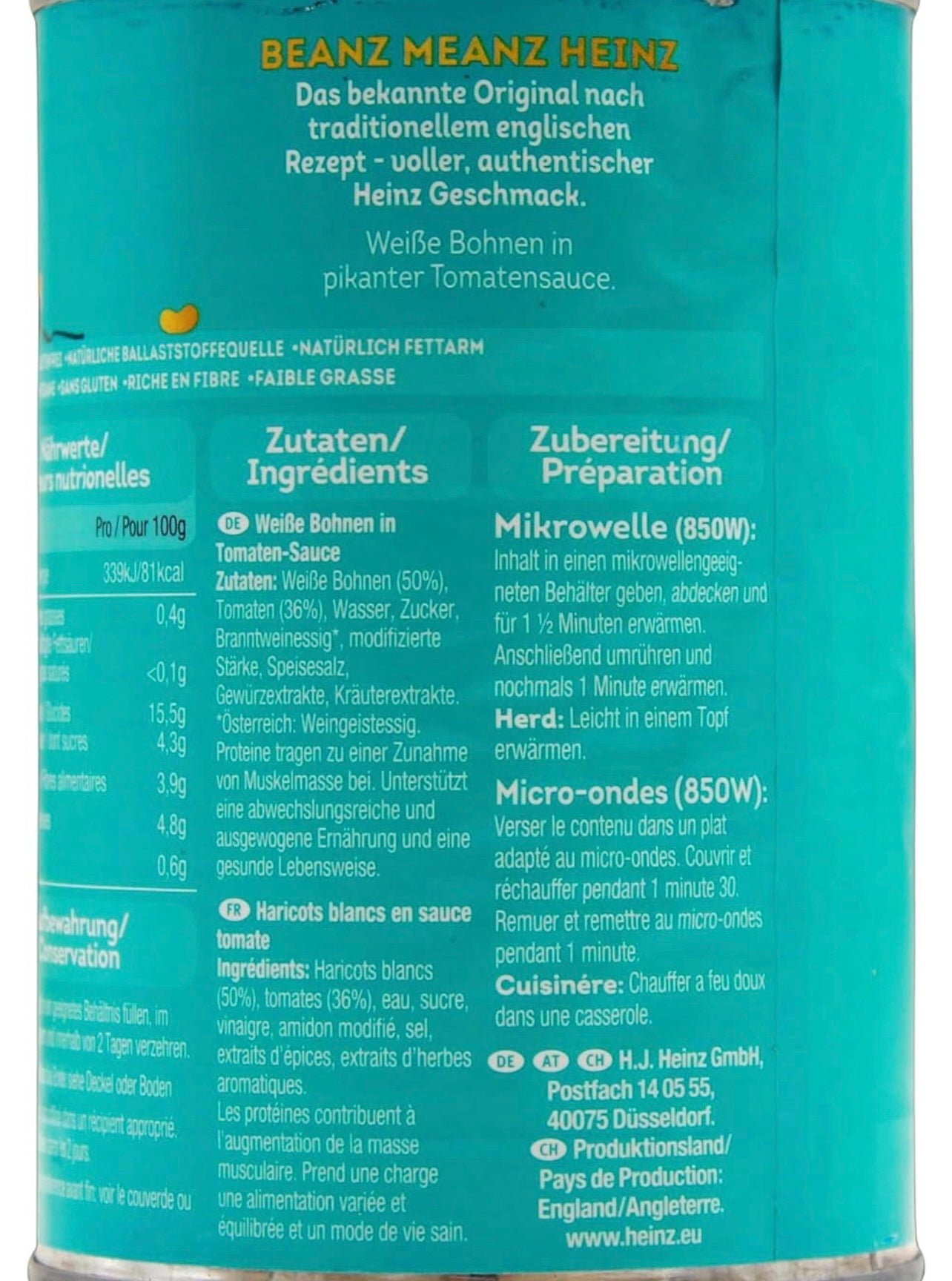 Heinz Baked Beans in Tomatenssoße