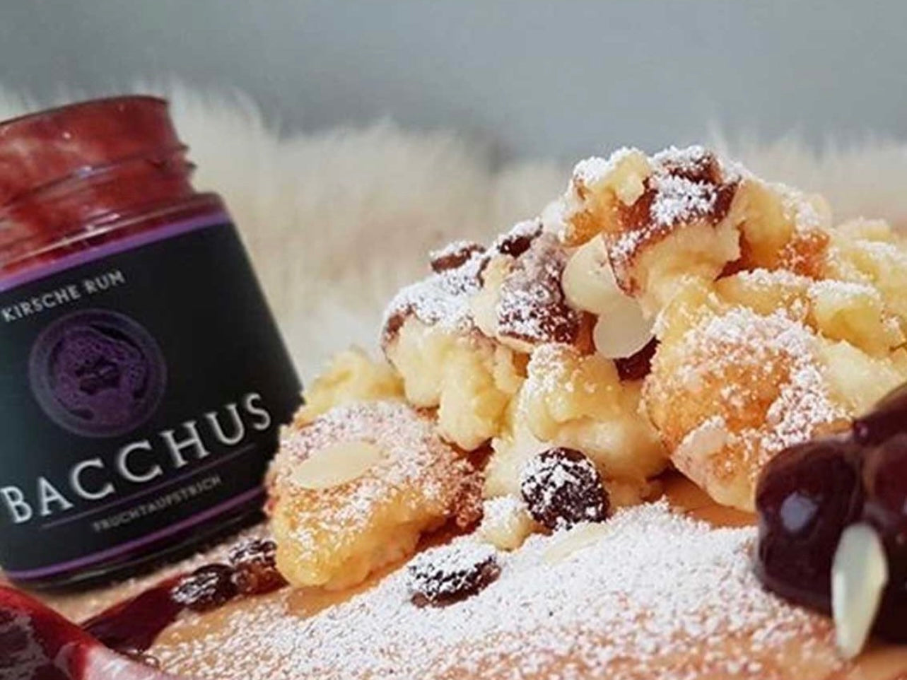 SupremeFood Fruchtaufstrich Bacchus: Kirsche & Rum (Alc. 0,5 % Vol.)