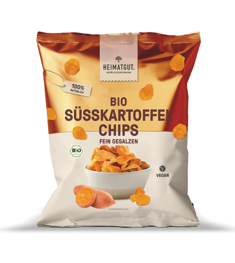 Heimatgut Bio Süßkartoffel Chips, 100g