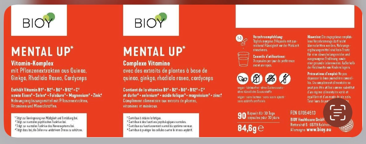 Bioy Mental Up Kapseln