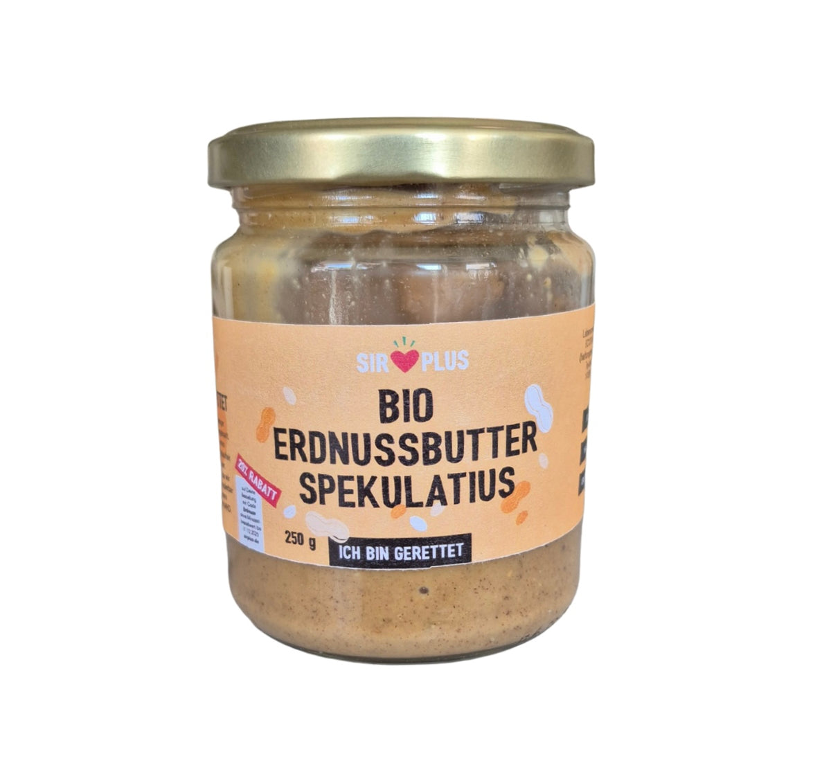 SIRPLUS Bio Erdnussmus Spekulatius, 250g