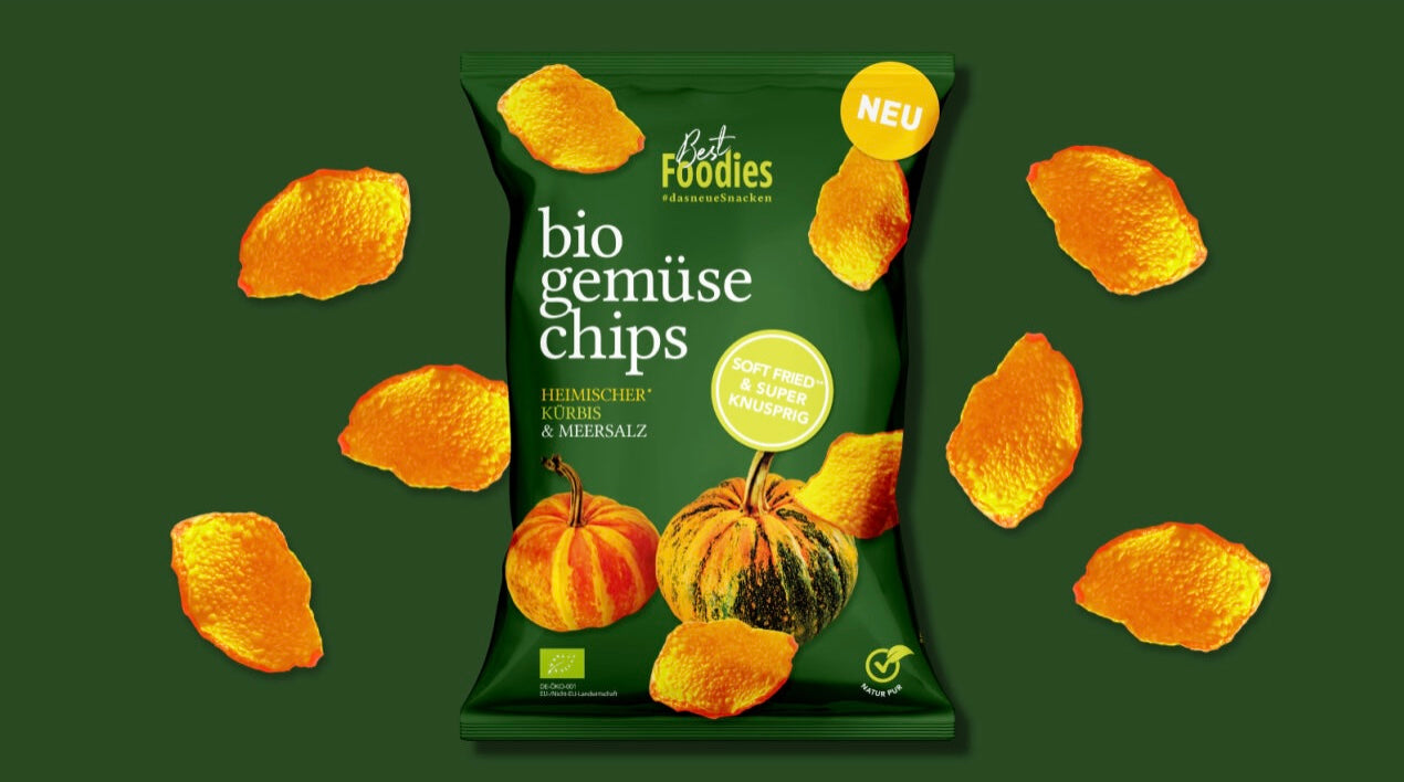 Best Foodies Organic Vegetable Chips - Pumpkin & Sea Salt, 70g
