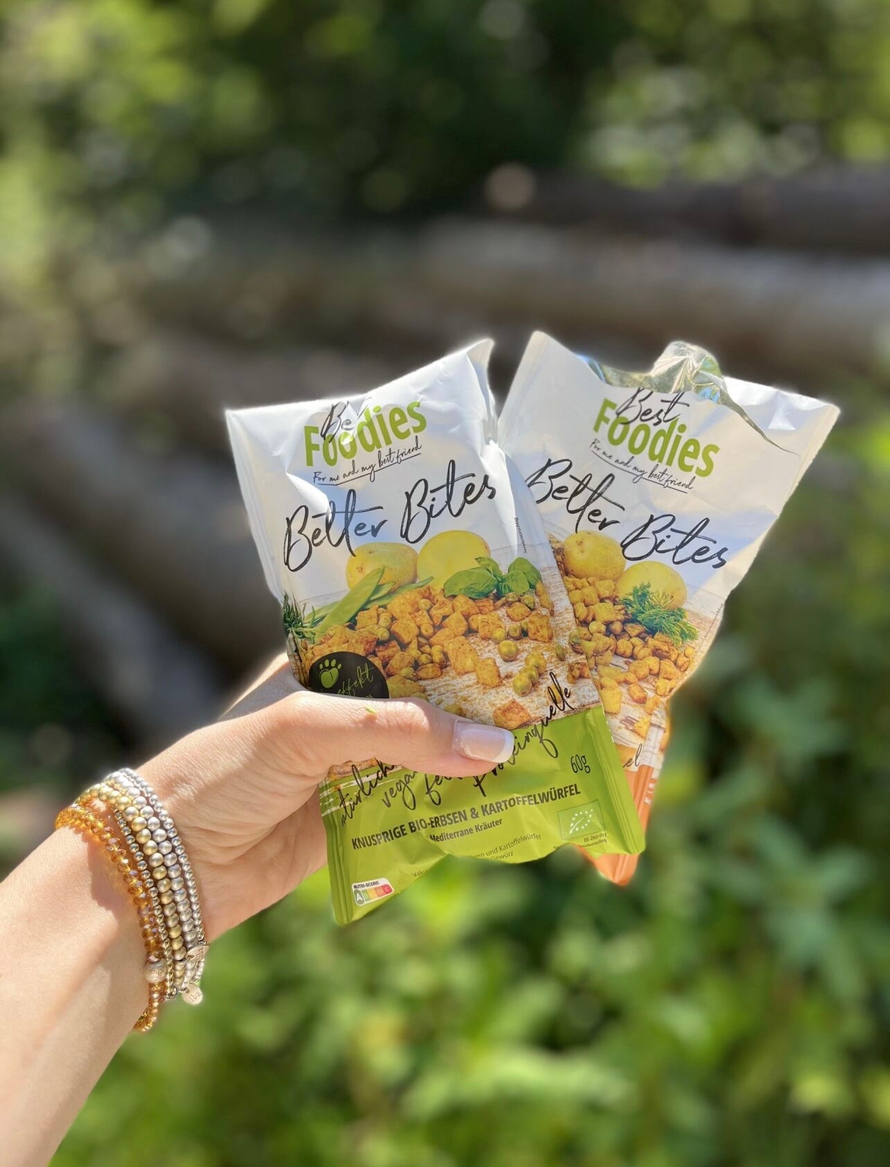 Best Foodies Bio Better Bites - Erbsen & Kartoffelwürfel mit mediterranen Kräuter, 60g