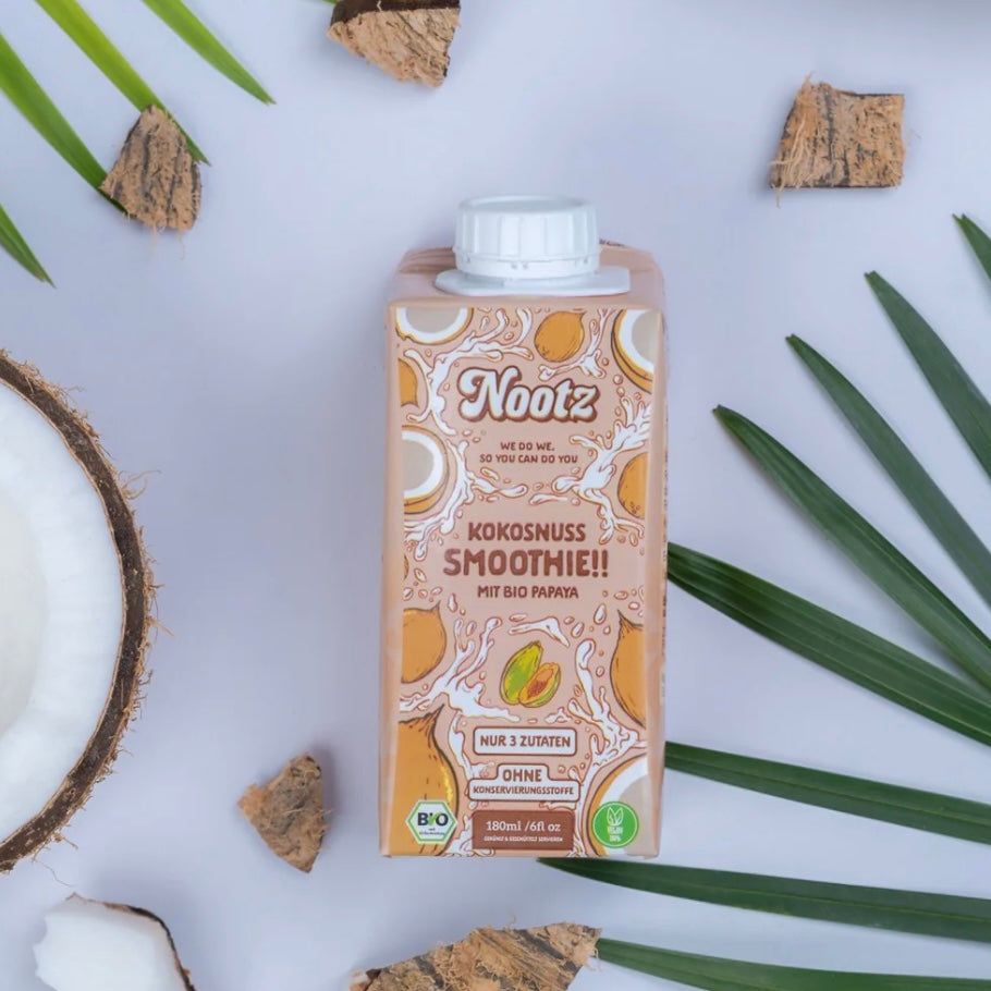 Nootz Bio Kokosnuss Smoothie - Papaya, 180ml