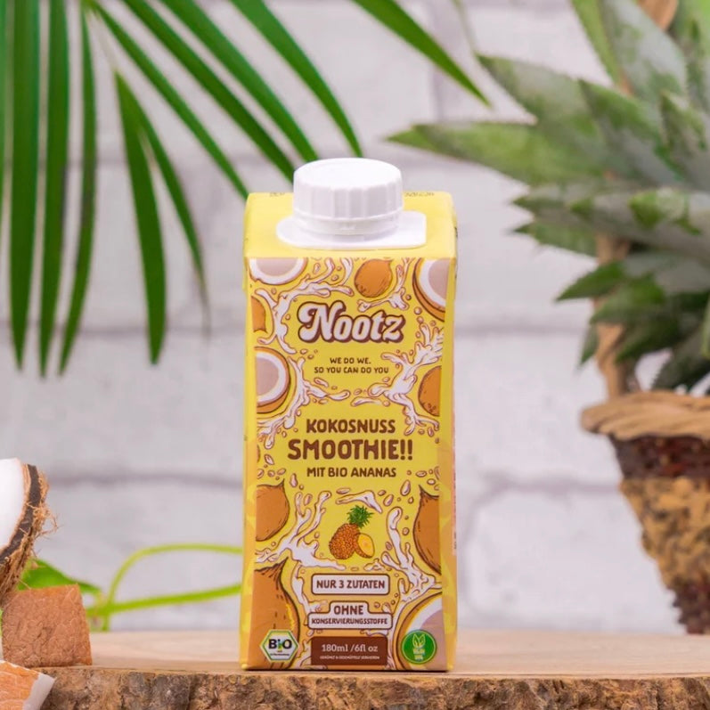 Nootz Bio Kokosnuss Smoothie - Ananas, 180ml