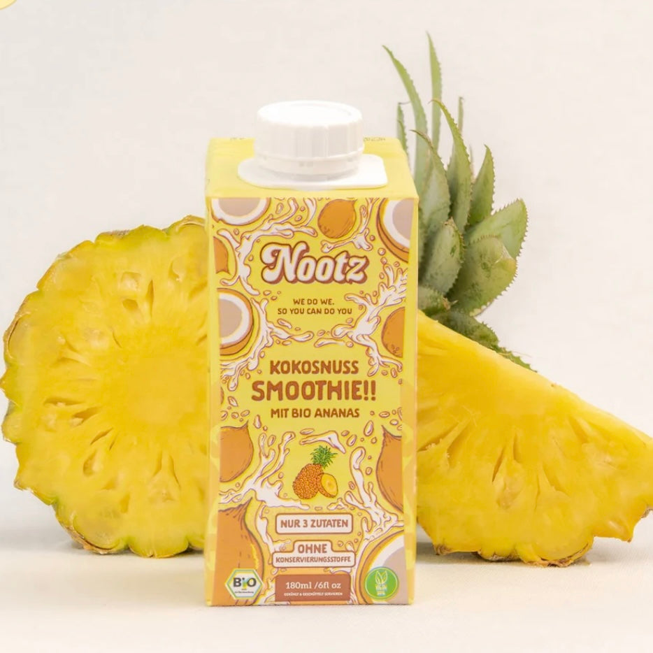 Nootz Bio Kokosnuss Smoothie - Ananas, 180ml