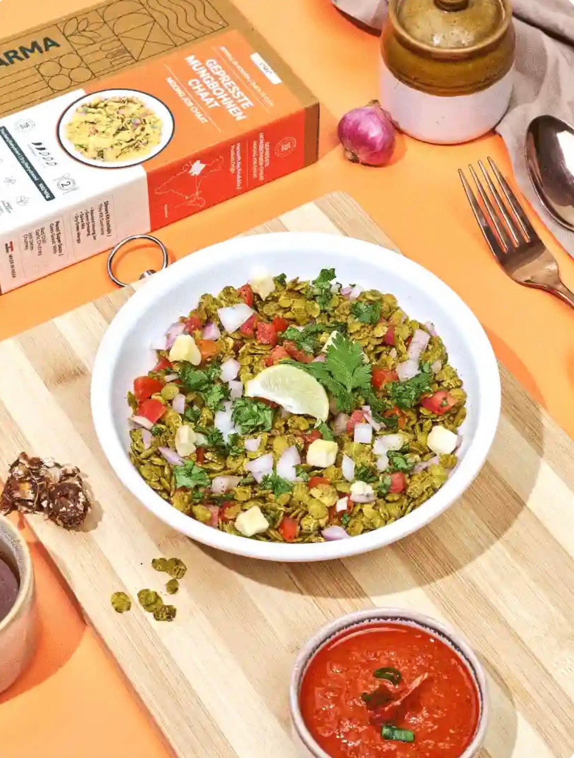 Meal Karma - Moong Jor Chaat / Gepresste Mung Bohnen, 95g/220g