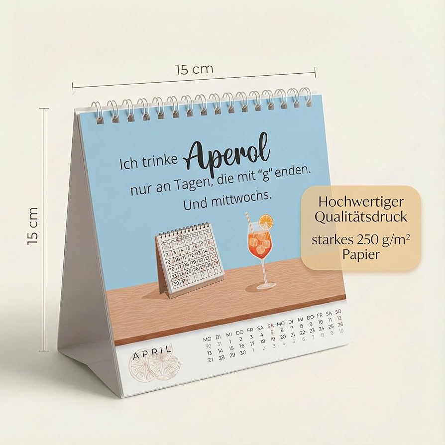 Aperol Tischkalender Büro-Edition 2026