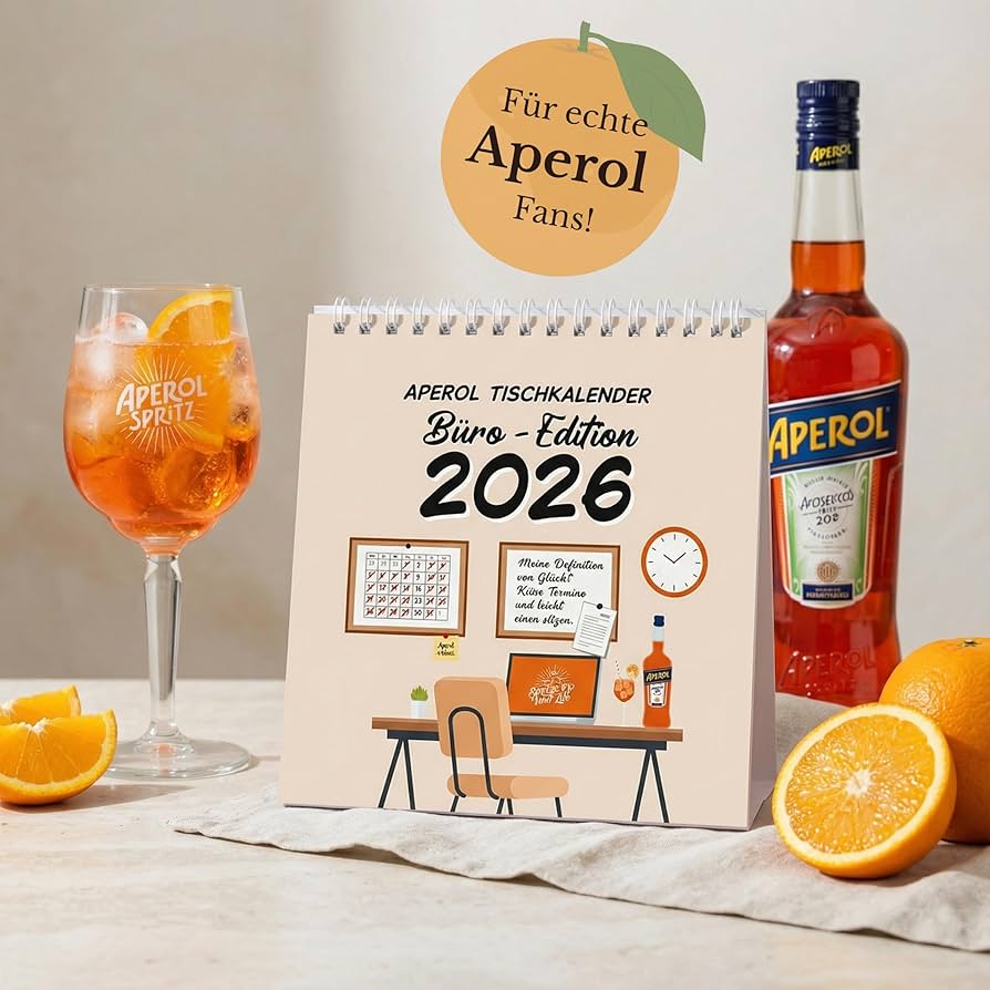 Aperol Tischkalender Büro-Edition 2026