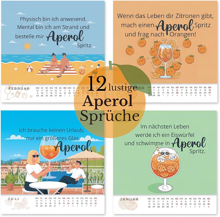 Aperol Tischkalender Classic-Edition 2026