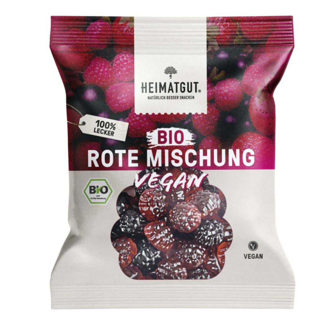 Heimatgut Bio Fruchtgummi Rote Mischung, 100g