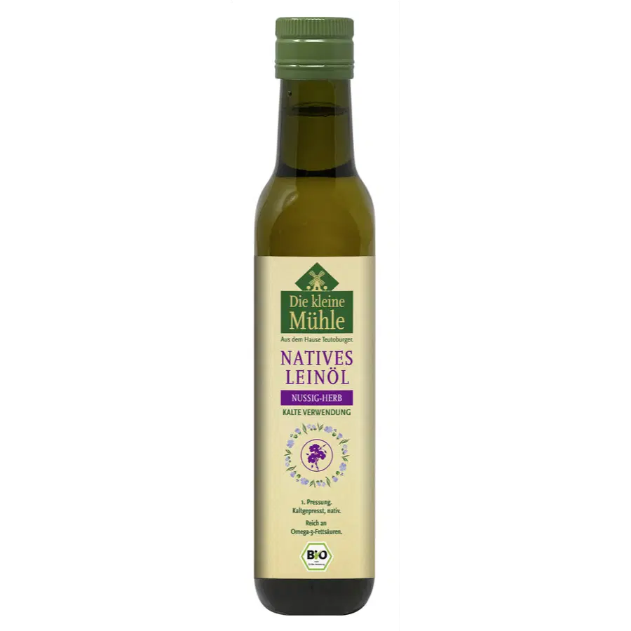 Die kleine Mühle Bio Leinöl Nussig-Herb, 250 ml