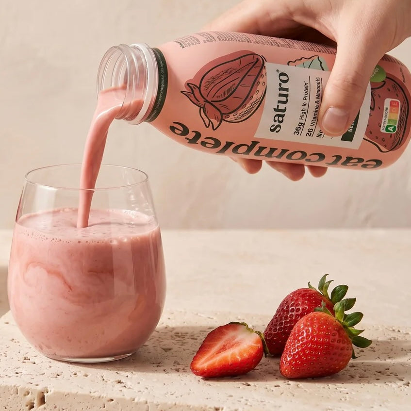 Saturo Ready-to-Drink Erdbeere - Vegan, 400ml