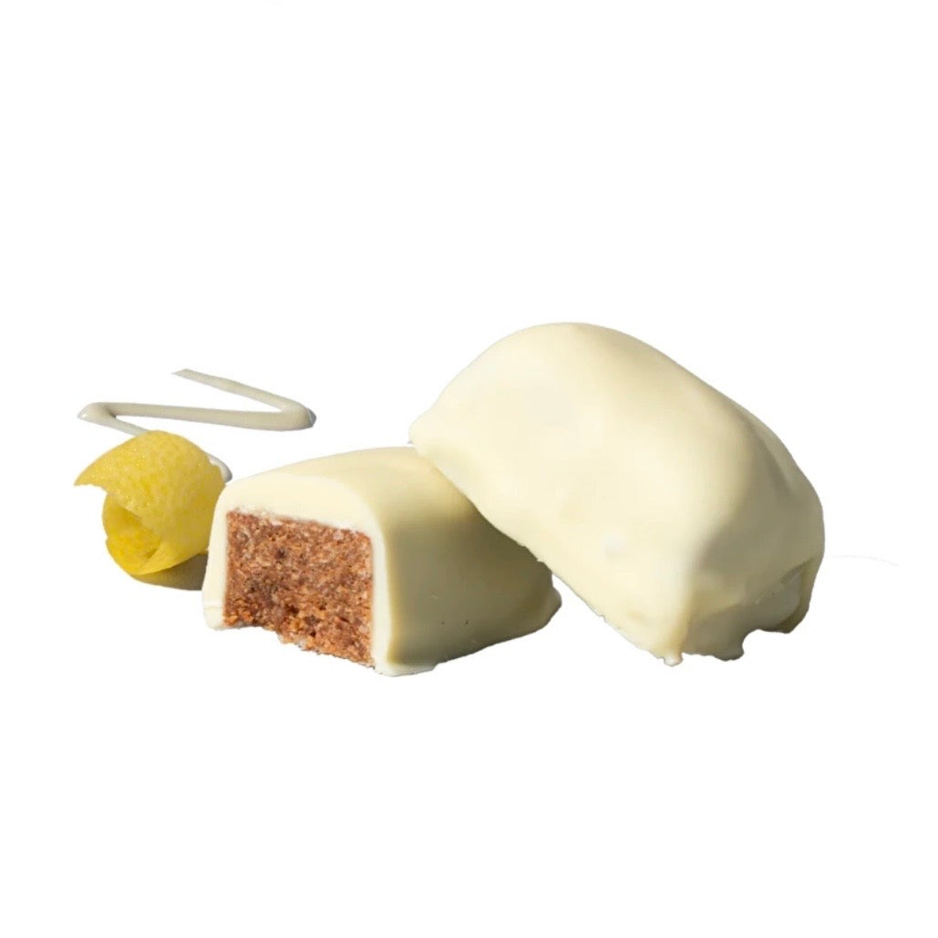Treatfuls - What the Lemon - Weiße Zitronen-Kuchen-Riegel - Vegan & Bio, 40g