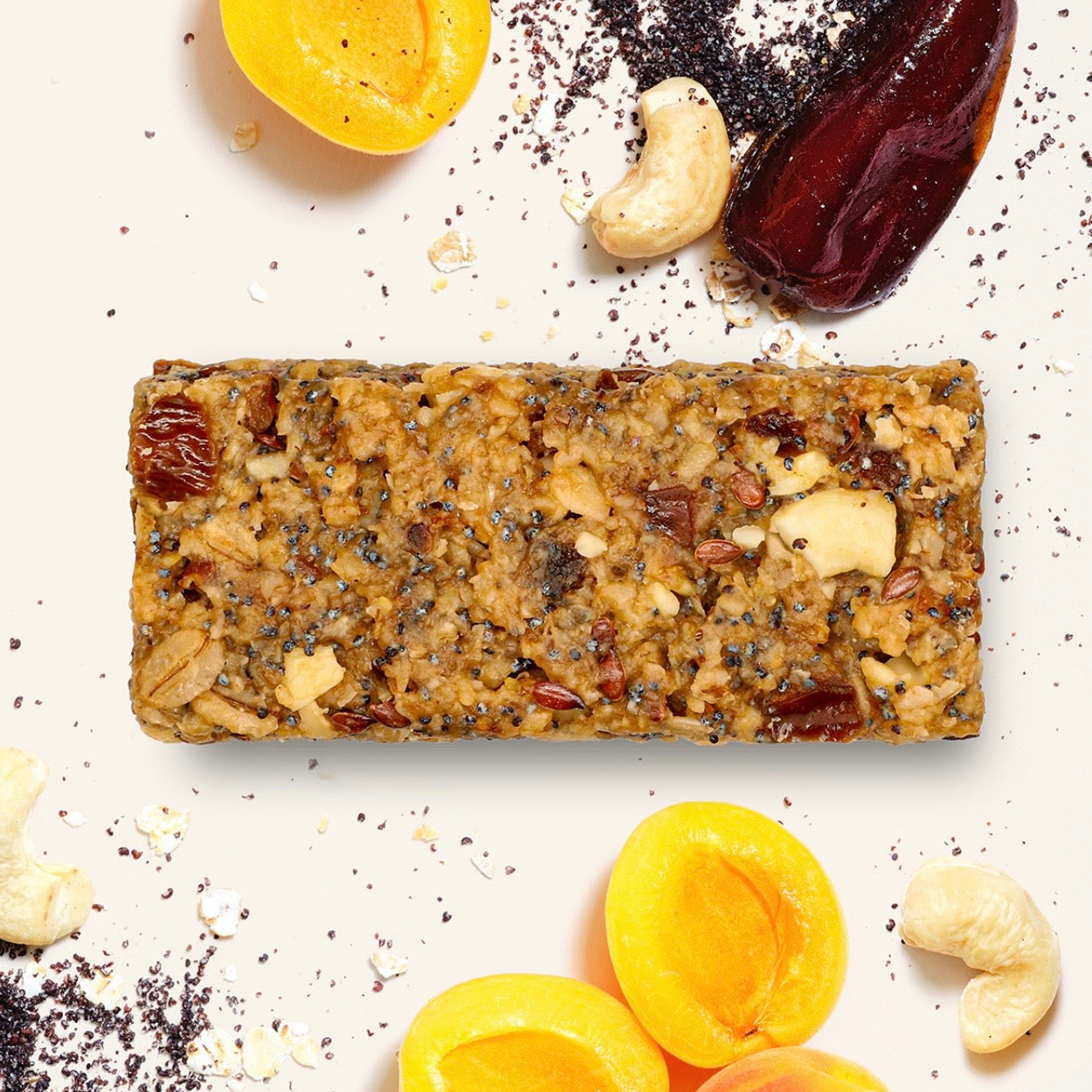 Hafervoll Poppy Seed & Apricot Flapjack - Bio & Palmölfrei, 60 g