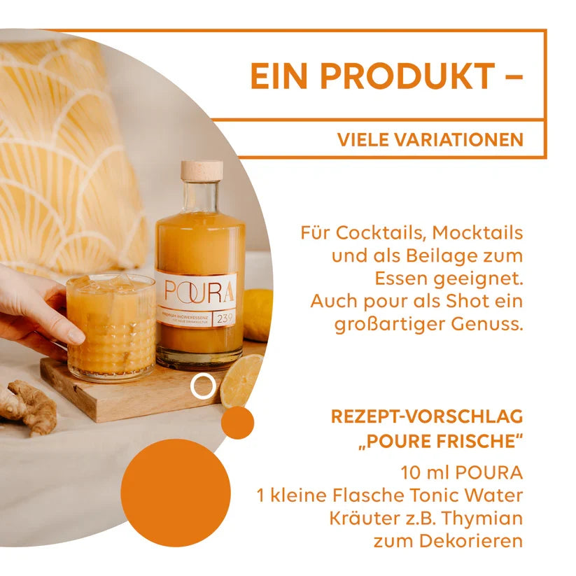 Poura Bio Kurkumasirup mit 35% Kurkumasaft, 95ml